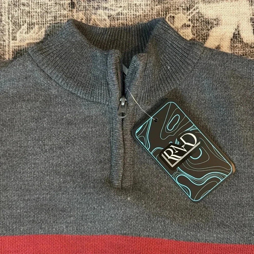 NWT Boys 1/4 Zip Sweater Pullover Size 5
